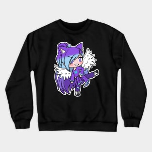 Purple Gacha Character Crewneck Sweatshirt
